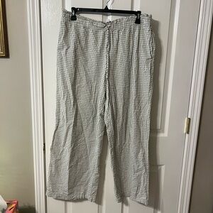 And Now This Gingham Green and White Pant